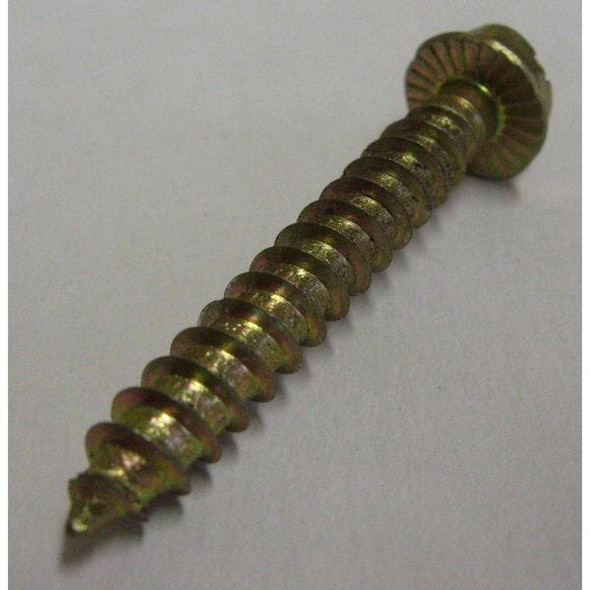 Con-Sert Screws Masonry Screw, 1/4" Dia., Hex, 1 1/2 in L, Carbon Steel Yellow Zinc, 100 PK