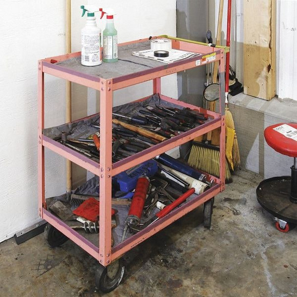 Spilltech Sorbent Pad, 26 gal, 15 in x 19 in, Universal, Gray, Polypropylene GPF100H-BX