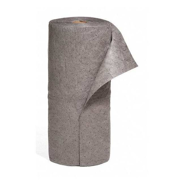 Sorbent Roll, 40 gal, 30 in x 150 ft, Universal, Gray, Polypropylene