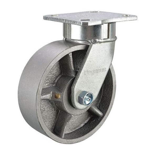 Kingpinless Swivel Caster,Ductile Iron,5in,1400lb