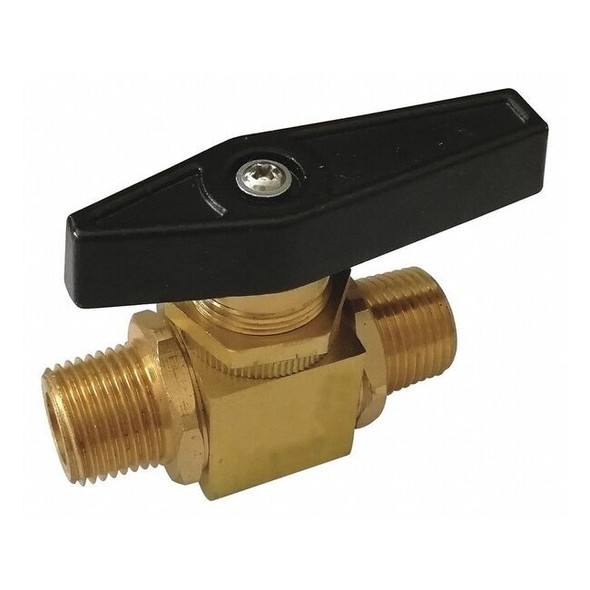 Manufacturer Varies 1/4" MNPT Brass Mini Ball Valve Inline G-PMMS-25