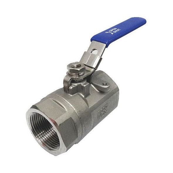 Manufacturer Varies 1-1/4" FNPT Stainless Steel Ball Valve Inline 06Q221N06114