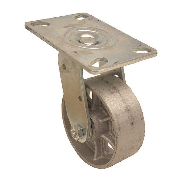 NSF-Listed Plate Caster,1000 lb. Ld Rating,Roller