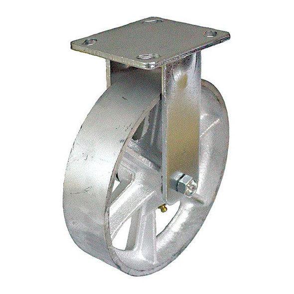 NSF-Listed Plate Caster,1200 lb. Ld Rating,Roller