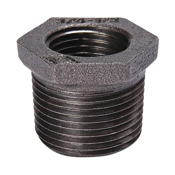 Hex Bushing Hex Bushing, 4" x 3" Pipe, MNPT x FNPT, Malleable Iron, Class 150