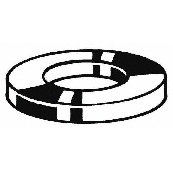 Flat Washer, For Screw Size M12 ,Steel Zinc Plated Finish, 100 PK