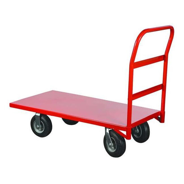 Manufacturer Varies Platform Truck, Red, Steel, 1,200 lb 13X485