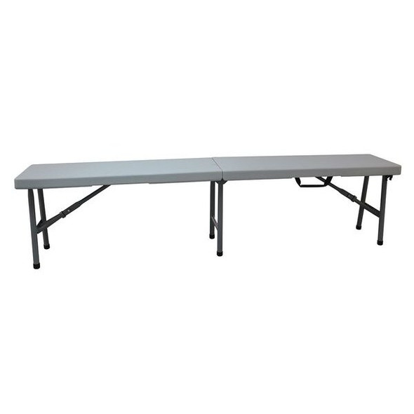 Manufacturer Varies Folding Bench,72 1/2 in W,Gray 12F619 Manufacturer Varies Folding Bench,72 1/2 in W,Gray 12F619