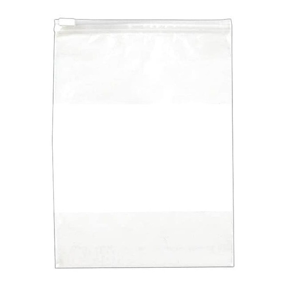 Reclosable Poly Bags, 9" x 12", 2.75 mil, Clear, Slide Seal, 250 PK