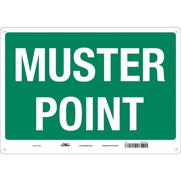 Condor Safety Sign,14 in x 20 in,Aluminum 485G07