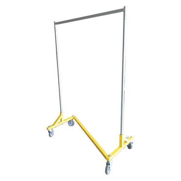Manufacturer Varies Garment Rack,63 in W,Gray; Yellow 5CHV4 Manufacturer Varies Garment Rack,63 in W,Gray; Yellow 5CHV4