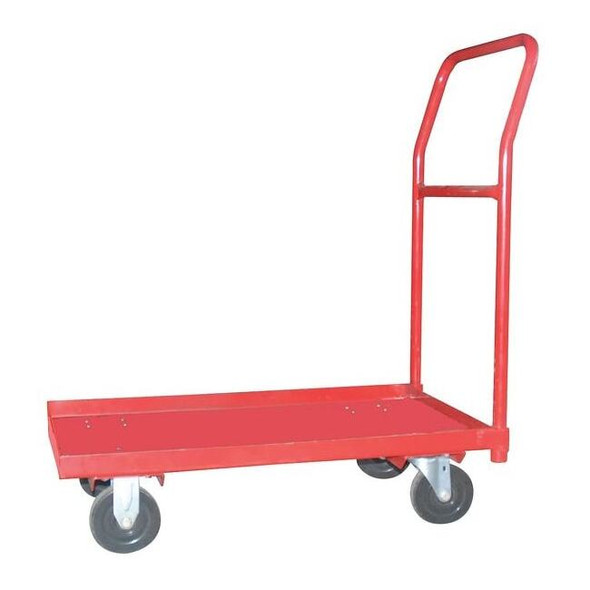 Manufacturer Varies Platform Truck, Red, Steel, 1,200 lb 13X509