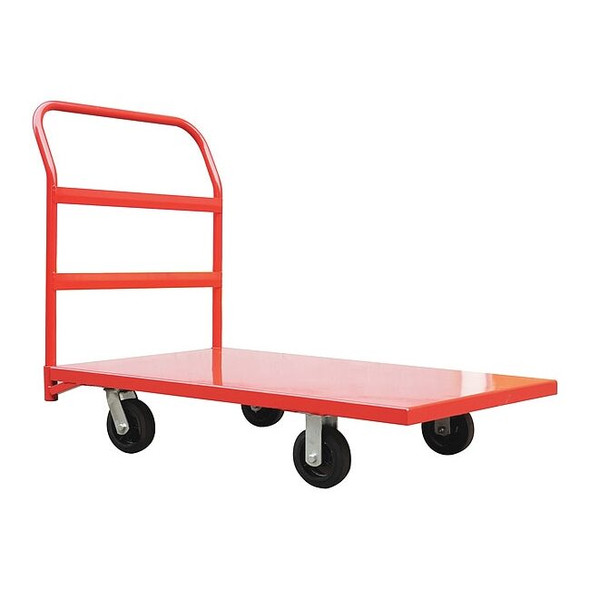 Manufacturer Varies Platform Truck, Red, Steel, 2,000 lb 13X491
