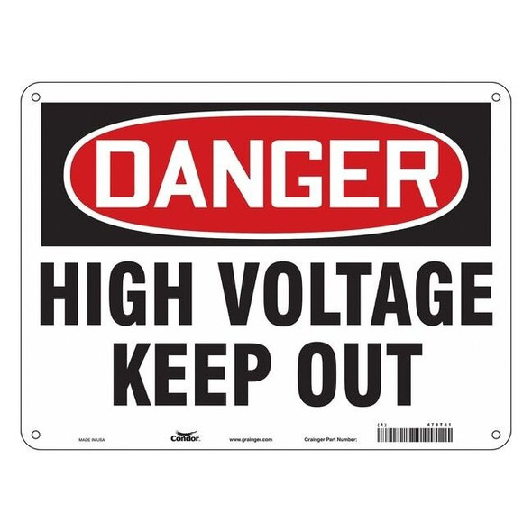 Condor Safety Sign,24" Wx18" H,0.032" Thickness, 479T61 479T61