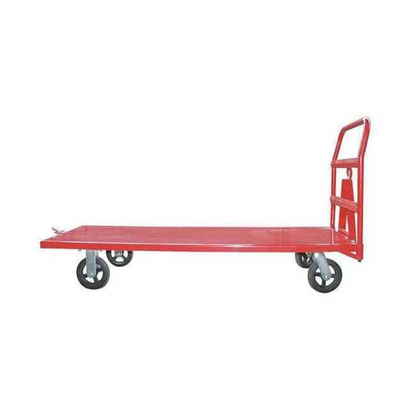 Manufacturer Varies Platform Truck, Red, Steel, 2,000 lb 13X503