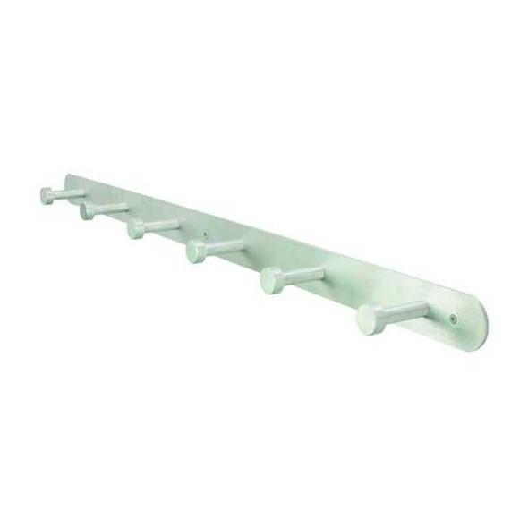 Manufacturer Varies Coat Rack,Silver,2-3/4 in. D,36 in. W 45NG73