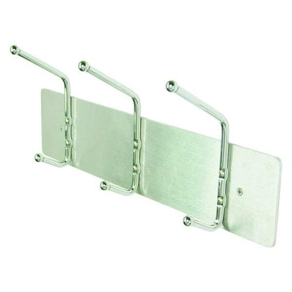 Manufacturer Varies Coat Rack,Silver,3-3/4 in. D,18 in. W 45NG71