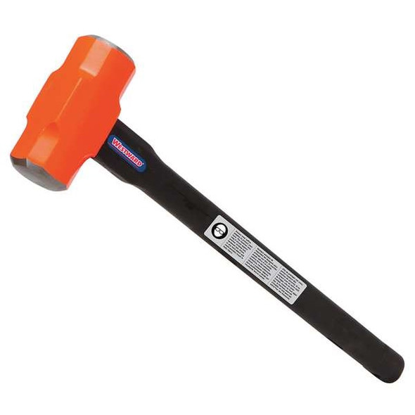 Westward Sledge Hammer,8 lb.,30 In,Rubber/Steel 22XP76