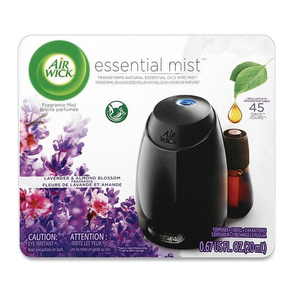 Essential Mist Starter Kit, Lavender and Almond Blossom, 0.67 oz Bottle, PK4