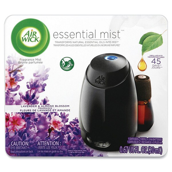 Essential Mist Starter Kit, Lavender and Almond Blossom, 0.67 oz Bottle, PK4