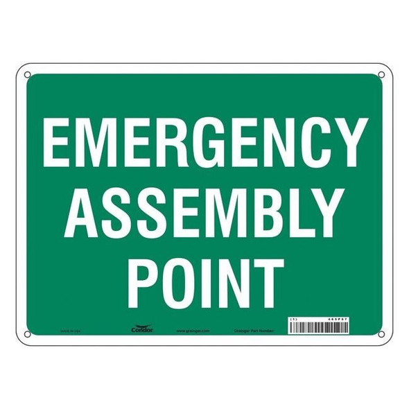 Condor Safety Sign,24" Wx18" H,0.032" Thickness 465P67