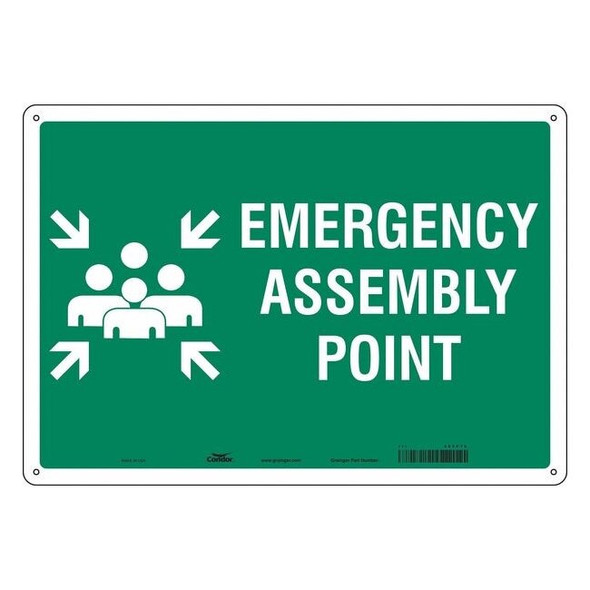 Condor Safety Sign,20" Wx14" H,0.032" Thickness 465P76