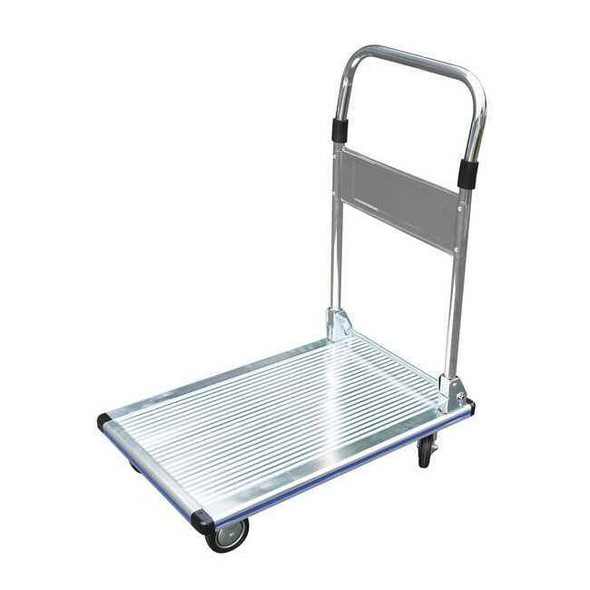 Manufacturer Varies Platform Truck, Gray, Aluminum, 550 lb 33H181