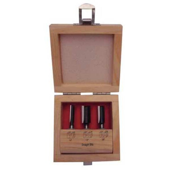 Manufacturer Varies Router Bit Set,Straight,3 Pc 16Y597