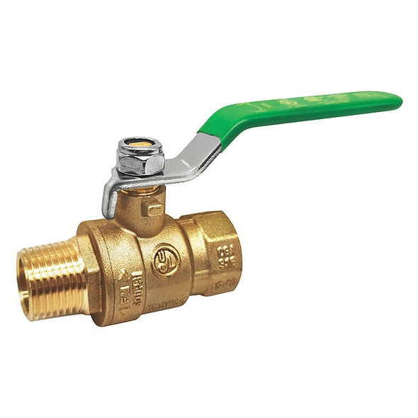 Manufacturer Varies 2" FNPT x MNPT Brass Ball Valve Inline 107-328NL