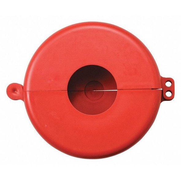 Condor Gate Valve Lockout,Red,Polypropylene 437R43