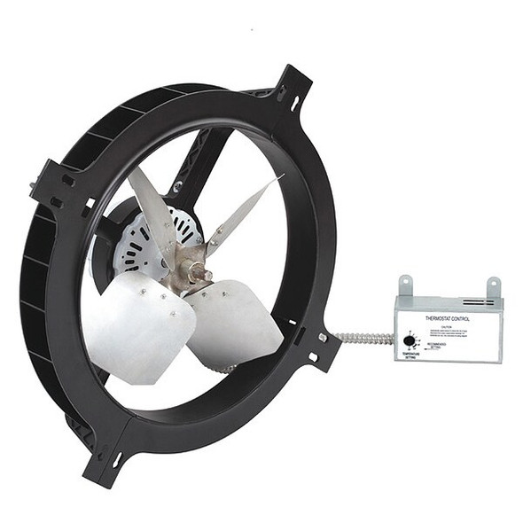 Dayton 1650 CFM Gable Mount Attic Fan, 120V 10W197