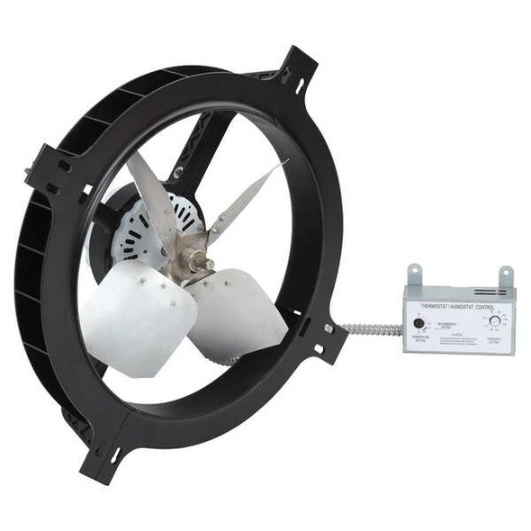 Dayton 1650 CFM Gable Mount Attic Fan, 120V 10W195