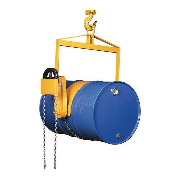 Dayton Vertical Drum Lifter/Dispenser,Ylw,Steel 12R541