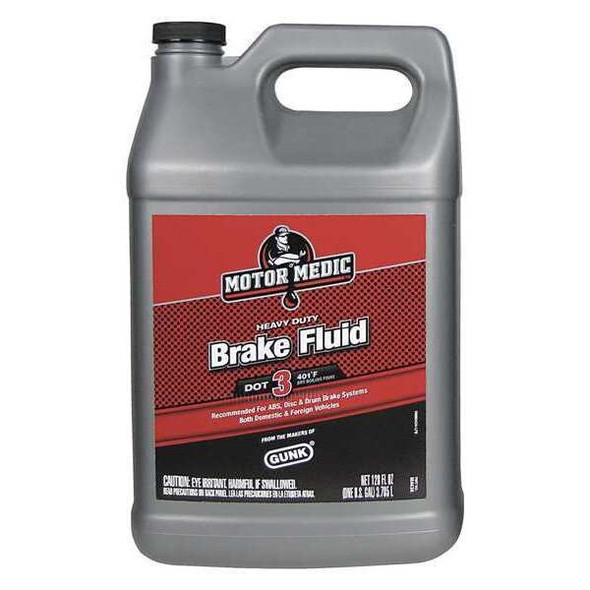 Motor Medic 1 gal FMSS 116, SAE J-1703 Brake Fluid - Bottle M4434