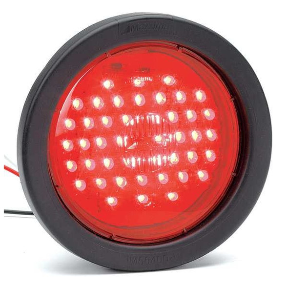 Maxxima Stop/Tail/Turn Light,LED,Red,Round,4 Dia 3YXU9