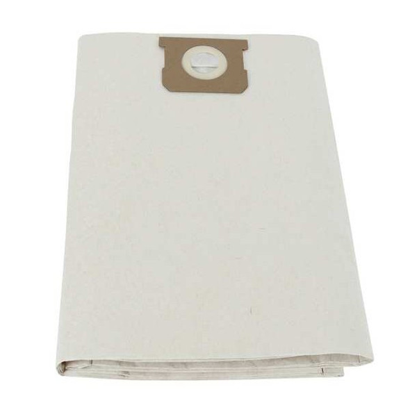 Vacuum Bags, Fits Dayton Vacuum Brand, Dry, Paper, 2-Ply, Std, 61HW10, 5 PK