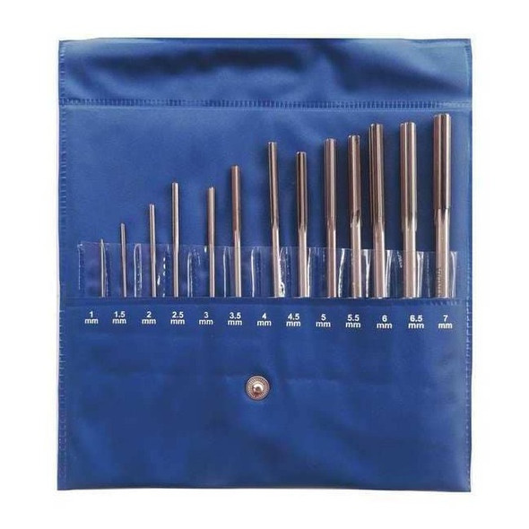 Manufacturer Varies Chucking Reamer Sets,1-7x0.5 mm,13pc 11V306