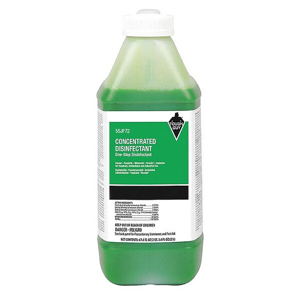 Tough Guy Cleaner and Disinfectant,0.5 gal,Bottle 55JF72