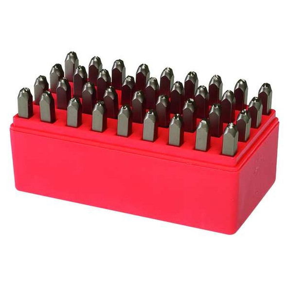 Manufacturer Varies Letter and Number Set,1/8 In. H ,Steel 2CDX9