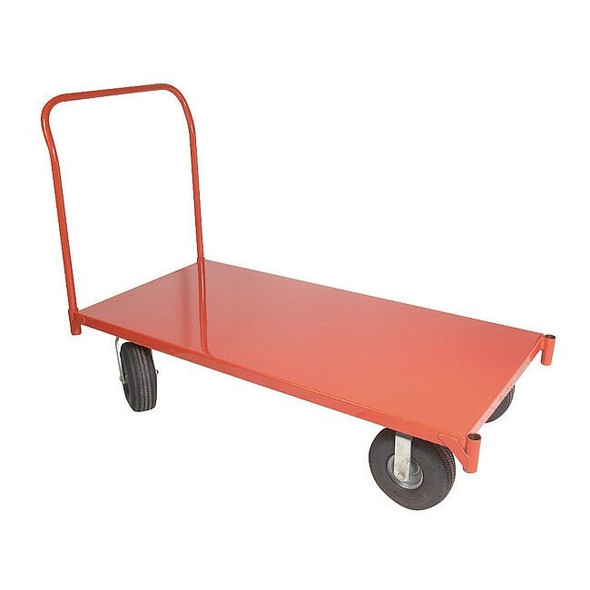 Manufacturer Varies Platform Truck, Red, Steel, 2,500 lb 3BE84