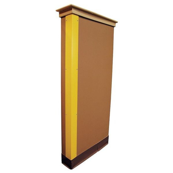 Manufacturer Varies Corner Guard, Flame Retardant, Yellow, 4"W X 48"H 5KZH3