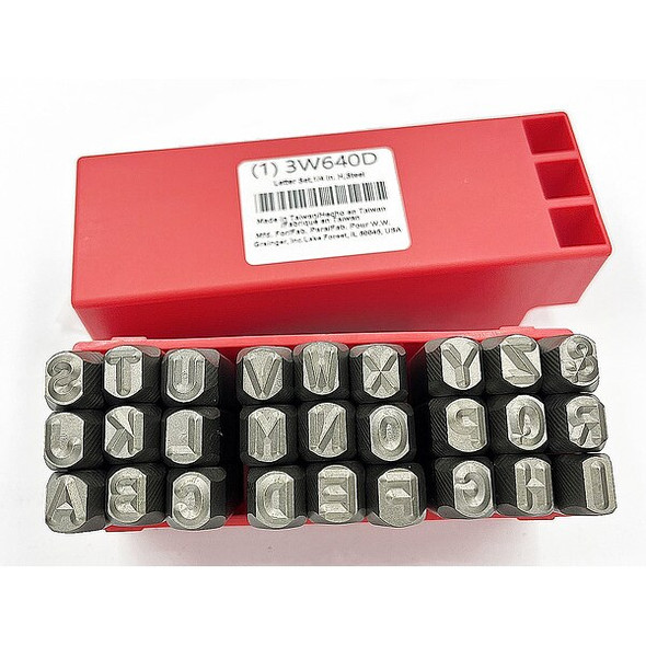 Manufacturer Varies Hand Stamp Kit, Letter Set 3W640