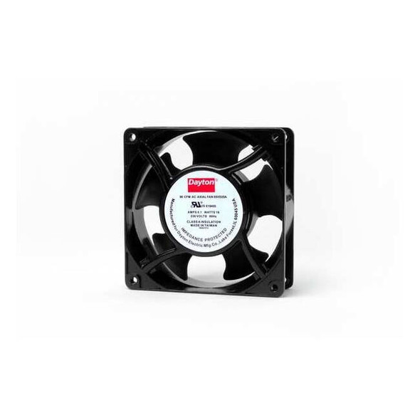 Dayton Standard Square Axial Fan, 230V AC, Aluminum, 4 11/16 in W. 55VD25