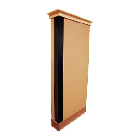 Manufacturer Varies Corner Guard, Black, Smooth, PVC, 4 ft H 5KZH7