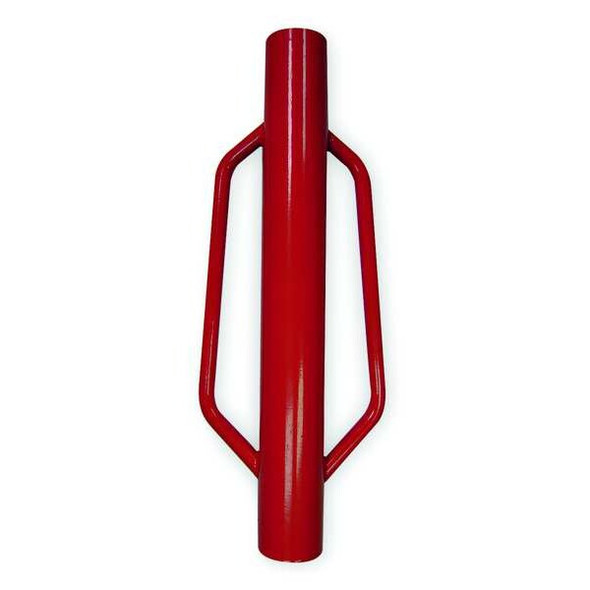 Fence Post Driver, 17.5 lb Wt, 24 in H, 2 3/4 in ID Steel Tube, Red