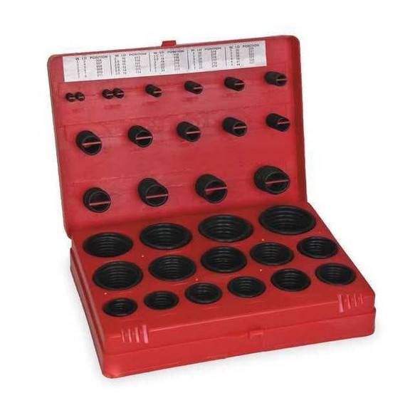 Manufacturer Varies O-Ring Assortment, Buna N, 385 Pcs, 30 Szs 1RGY2