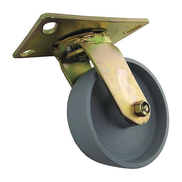 Manufacturer Varies Swivel Plate Caster,Cast Iron,6 in.,1750 lb.,A 1NVU2