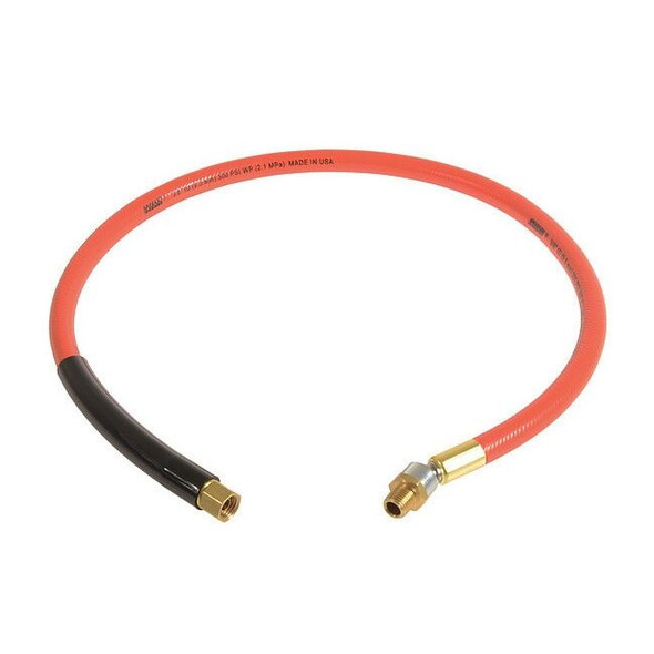 Speedaire Snubber Hose,300 psi,2 ft L,Flexible TPE 494R77