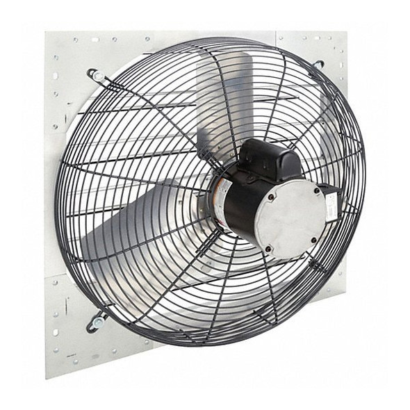 Dayton Shutter Mount Exhaust Fan, 24 in Blade, 1 Speed, 4479 CFM, 115V, 7.42 Sones, Aluminum 484X47