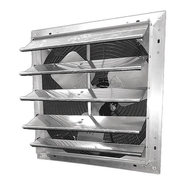 Dayton Shutter Mount Exhaust Fan, 20", 1 Speed, 4700 cfm, 115V 484X44